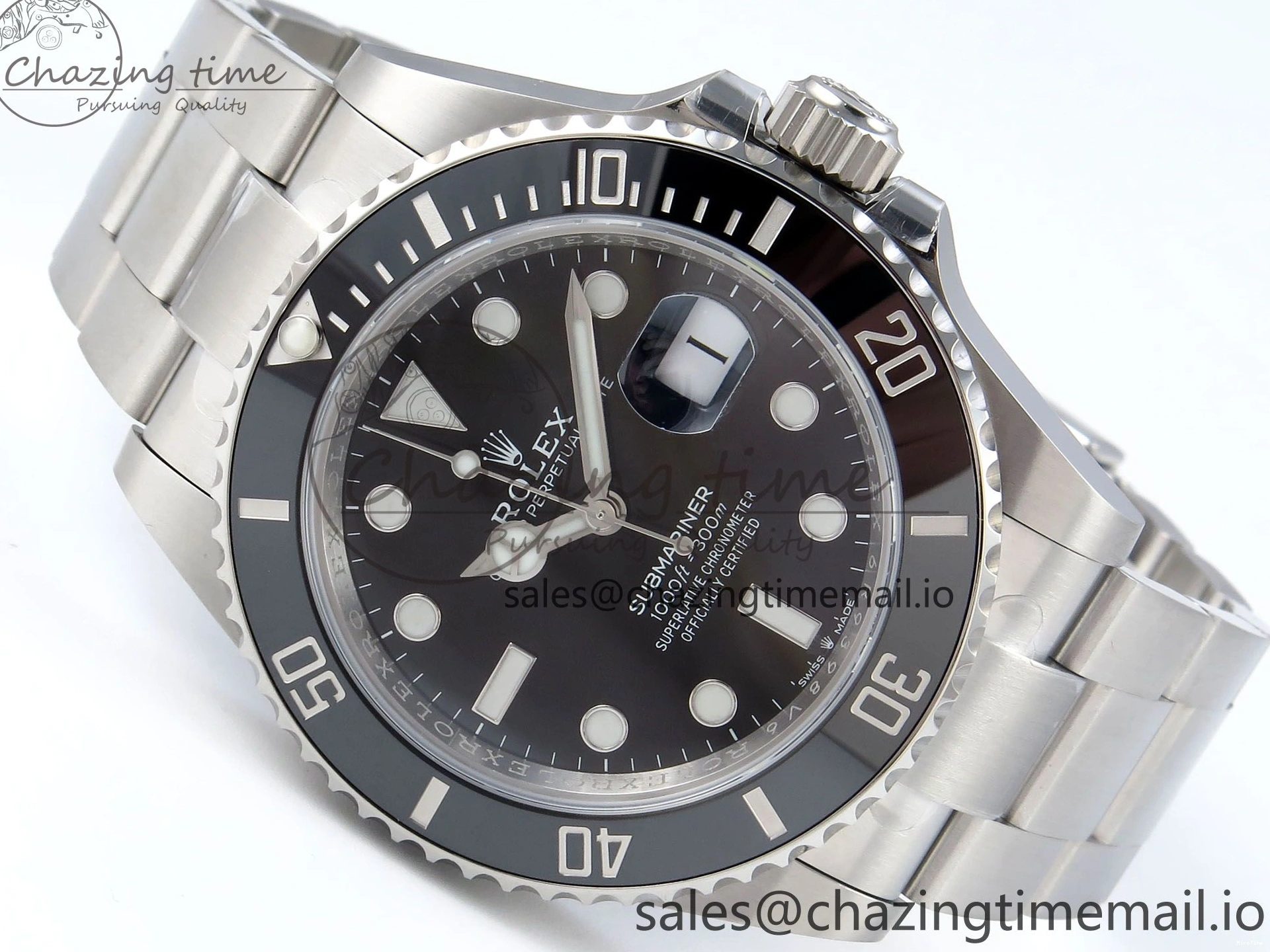 MiroTime 0410 Affordable Submariner 41mm 126610 LN SS ARF 1:1 Best Edition Steel Black Dial 904L SS Oyster Bracelet SH 362
